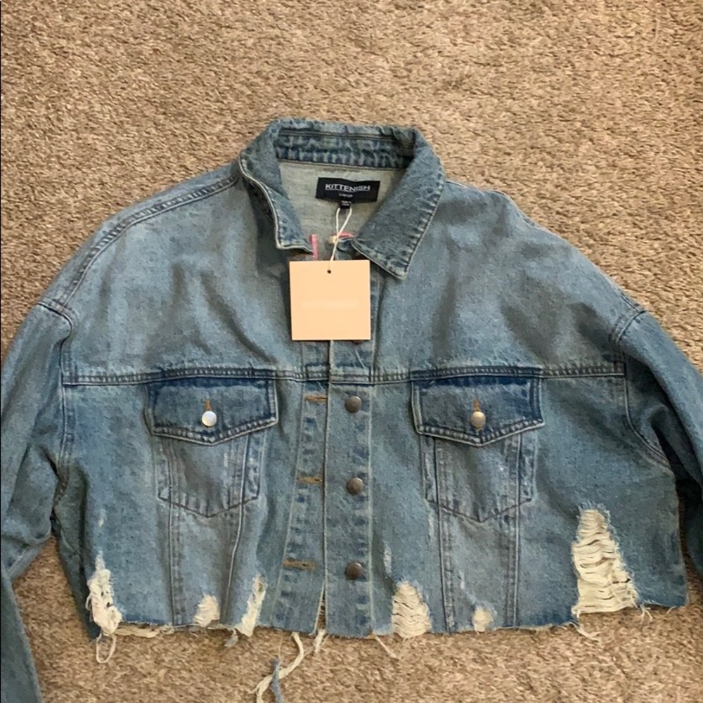 Kittenish Distressed Jean jacket